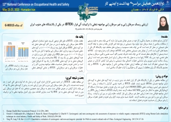 Carcinogenic and non-carcinogenic risk assessment of occupational exposure to volatile organic compounds (BTEX) in one of the refineries in the south of Iran