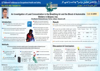 An Investigation of Lead Concentration in the Breathing Air and the Blood of Automobile Welders in Birjand, Iran.