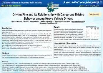 Driving Fine and its Relationship with Dangerous Driving Behaviour among Heavy Vehicle Drivers